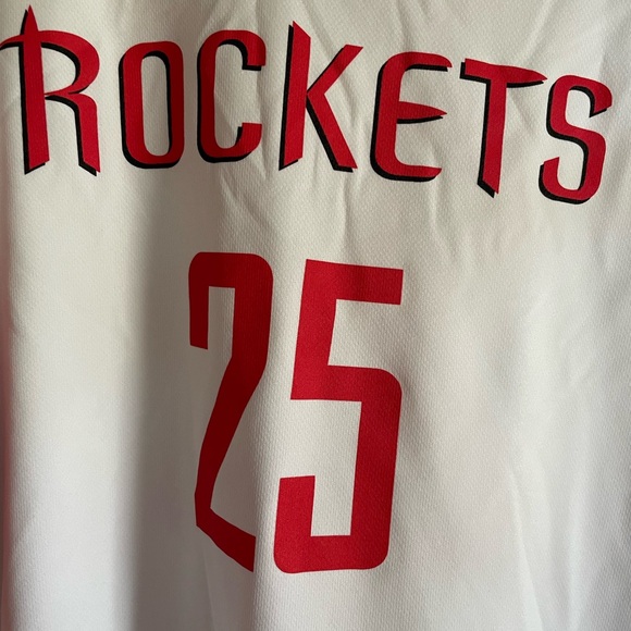 Adidas NBA Jersey Houston Rockets Chandler Parsons White XL EUC Basketball - Picture 3 of 9